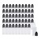 Eau 15ml LDPE Plastic Thin Tip Dropper Bottles Small Empty Squeeze Dropper Bottles 50PCS Black Caps BPA Free