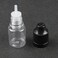 Newzoll 5 ml Empty Plastic Dropper Clear Bottles Liquid Childproof 10PCS Black Cap