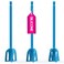 Pixiss Bidirectional Epoxy Paint Mixer 3 Reusable Silicone Paddles Multipurpose Drill Attachment Stirrer