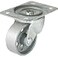 Shepherd Hardware 9782 4Inch Cast Iron Swivel Plate Caster 500lb Load CapacitySilver