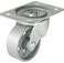 Shepherd Hardware 9782 4Inch Cast Iron Swivel Plate Caster 500lb Load CapacitySilver