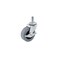Shepherd Hardware 3264 2Inch Threaded Stem TPR Caster with Brake 80lb Load Capacity Gray