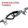 Antrader M6 Stainless Steel Thimble for 14 Diameter Wire Rope Cable Thimbles Rigging12 Pack Black
