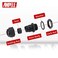 AMPELE Cable Gland 20 Pack PG135 Waterproof Adjustable 612mm Nylon Cable Glands Joints With Gaskets BlackPG135