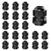 AMPELE Cable Gland 20 Pack PG21 Waterproof Adjustable 1318mm Nylon Cable Glands Joints With Gaskets BlackPG21