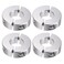 HARFINGTON 4pcs Double Split Shaft Collar for 18mm Shaft Set Screw ClampOn Collars 40mm OD 12mm Width for Stoppers Position Hold Timing Pulleys Machine Tools Industry Anodization