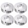 HARFINGTON 4pcs Double Split Shaft Collar for 18mm Shaft Set Screw ClampOn Collars 40mm OD 12mm Width for Stoppers Position Hold Timing Pulleys Machine Tools Industry Anodization