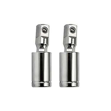 FOCMKEAS 14 Universal Joint Swivel Socket Adapter Impact Socket Extension CRV Steel 2PCS