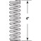 PRIME-LINE PrimeLine SP 9732 Compression Spring Spring Steel Construction NickelPlated Finish 0148 GA x 1516 in x 4 in 2 Pack