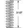 PRIME-LINE PrimeLine SP 9733 Compression Spring Spring Steel Construction NickelPlated Finish 0120 GA x 1 In x 312 In 2 Pack