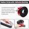 Heonay Self Adhesive Rubber Strips Solid Neoprene Rubber Sheets Rolls Strips with Adhesive Backing Self Stick Rubber Gasket Pads for DIY Seals 3 Wide x 116 Thick x 120 Long