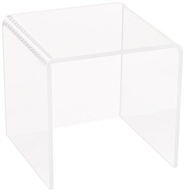 Azar Displays 515322 55 Acrylic Square Riser 4 Pack