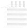 Polmart Heavy Duty 10 GridwallGrid Panel Hooks White 84Pack 10inch