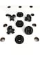 Pegitz Pegboard Peg Locks 50PCS 14 inch Black