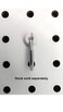 Pegitz Pegboard Peg Locks 50PCS 18 inch White
