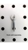 Pegitz Pegboard Peg Locks 50PCS 18 inch White