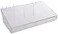 Azar Displays 556115 13 Width by 7 Diameter by 4 Height Divider Bin 4 Pack