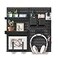 EVDBOBO Wall Organizer Peg Board Elevate And Declutter Your Gaming And Office Create A Perfectly Structured SpaceBlack