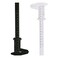 Teensery 4 Pcs Double Scale Plastic Vernier Caliper Ruler 6Inch 150mm Mini Measuring Tool White Black