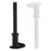 Teensery 4 Pcs Double Scale Plastic Vernier Caliper Ruler 6Inch 150mm Mini Measuring Tool White Black