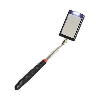 VViViD Telescoping Swivelling Inspection Mirror Tool WTwin White LED Lights