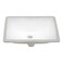 Ruvati 16 x 1134 inch Undermount Bathroom Sink White Rectangular Porcelain Ceramic with Overflow Small Bathroom Sink for Vanity Durable Bath Sinks Ideal Bathroom Sinks RVB0718