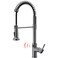 GIMILI Black Stainless Touchless Kitchen Faucet Motion Sensor Kitchen Faucets with Pull Down Sprayer Single Handle Kitchen Sink Faucet
