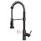 GIMILI Glossy Black Touchless Kitchen Faucets with Pull Down Sprayer Single Handle Spring Kitchen Faucet