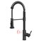 GIMILI Glossy Black Touchless Kitchen Faucets with Pull Down Sprayer Single Handle Spring Kitchen Faucet
