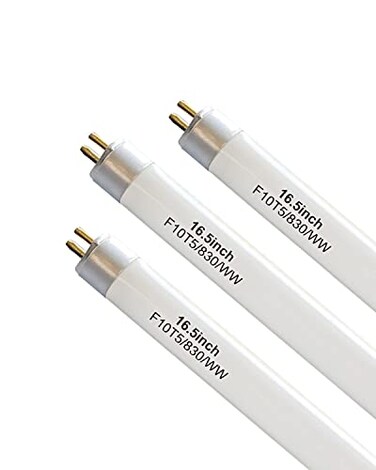 KosunRefill 3 Pack 16 F10T5830L Fluorescent Light Bulb Replacement for JascoPhilipsLinear T5 10W 3000K Warm White BulbsG5 Miniature Bipin Base