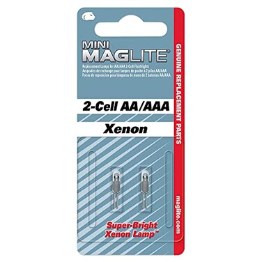MagLite Maglite Replacement Lamps for 2Cell AA Mini Flashlight 2Pack