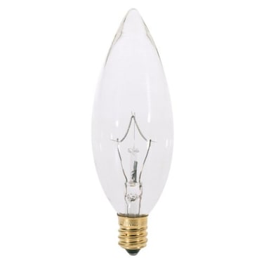 Satco 25 Pack S3282 Torpedo Incandescent Light Bulb 25 Watt Clear