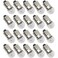 SQXBK Mini Screw Base Light Bulbs 20PCS E10 25V 03A DC Warm White Miniature Screw Base Light Bulbs for Home Experiment Circuit Electrical Test Accessories