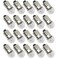 SQXBK Mini Screw Base Light Bulbs 20PCS E10 25V 03A DC Warm White Miniature Screw Base Light Bulbs for Home Experiment Circuit Electrical Test Accessories