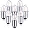 Mudder 8 Pieces 2D24Volt 07A Krypton Flashlight Bulb Replacement Bayonet Base Bulb