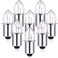 Mudder 8 Pieces 2D24Volt 07A Krypton Flashlight Bulb Replacement Bayonet Base Bulb