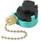 Akahttbn Ceiling Fan Replacement Parts Zing Ear ZE268S6 Ceiling Fan Switch 3 Speed 4 Wire Pull Chain Cord Switch Speed Control Compatible with Hunter Ceiling Fans Wall Lamps Brass Pull Chain