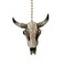 Clementine Bleached Steer Skull Western Ceiling Fan Pull Home Decor