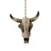 Clementine Bleached Steer Skull Western Ceiling Fan Pull Home Decor
