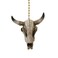 Clementine Bleached Steer Skull Western Ceiling Fan Pull Home Decor