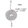 Shappy 2 Pack Steel Beaded Ball Pull String Extension Chain with Connector for Ceiling Fan Light Fixture Light Bulb Switch Chain Extender 1 Meter Length