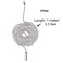 Shappy 2 Pack Steel Beaded Ball Pull String Extension Chain with Connector for Ceiling Fan Light Fixture Light Bulb Switch Chain Extender 1 Meter Length