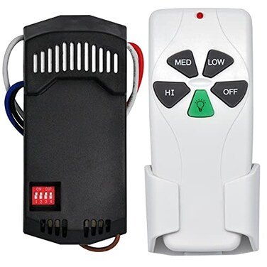 CENMING Universal Ceiling Fan Remote Control Kit Replacement for Harbor Breeze Hampton Bay Hunter Litex with FAN28R Receiver 3Speed Light Dimmer for 2AAZPFAN53T FAN53T 11T KUJCE9103 UC7030T