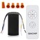 QIACHIP Universal Ceiling Fan and Lights Wireless Remote Control Kit 3in1 Ceiling Fan Light 4 Timing 3 Speed Wireless Remote Control and Receiver Kits for Ceiling Fan Lamp