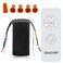 QIACHIP Universal Ceiling Fan and Lights Wireless Remote Control Kit 3in1 Ceiling Fan Light 4 Timing 3 Speed Wireless Remote Control and Receiver Kits for Ceiling Fan Lamp