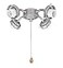 Aspen Creative 2200311 FourLight Ceiling Fan Fitter Light Kit with Pull Chain Brushed Nickel