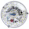 HAOLEDI 4 inch LED Ceiling Fan Light Retrofit Kit Ceiling Light Replacement kit Led Ceiling Flush Light Retrofit PCB120V 18W 2200LM White 5000K 1Pack White 5000K