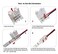 Biantie La 2Pin 8mm LED Strip Connector 20Pack