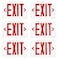 Sunco Lighting Sunco 6 Pack LED Exit Sign with Emergency Light Commercial Grade Double Sided Fire Exit Lights Backup Battery Illuminated Emergency Exit 120277V Dual Mounting UL 94V0 Fire Resistant