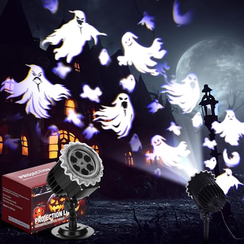 Lingvee Lingvee Halloween Projector Light With 1 Film Slides